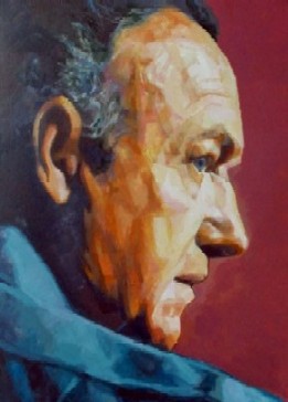 movie actor 5  2013制作　420mm×300mm イラストレ-ションボードにアクリル絵具